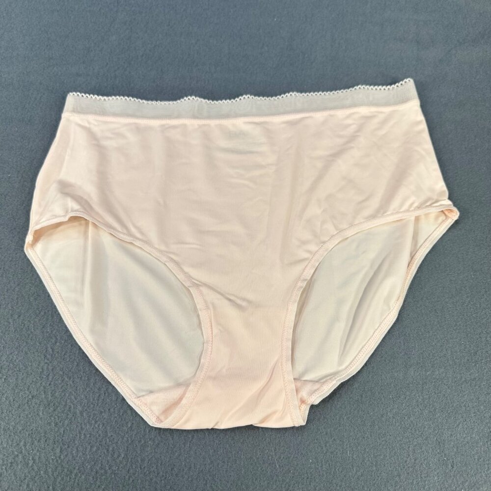 Bali Womens Size Large Panty Brief High Waist Ultra Smooth Light Pink NWOT
